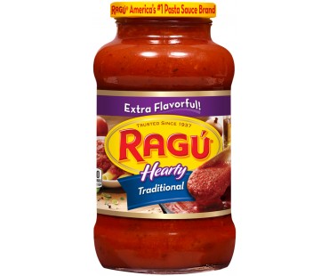 Ragu Hearty Traditional Pasta Sauce 24 Oz Jar