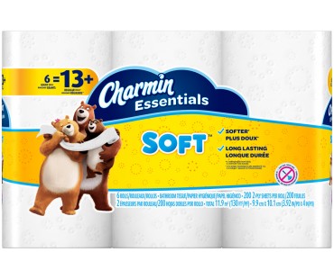 Charmin Essentials Soft Charmin Essentials Soft Toilet Paper 4 Giant Rolls Toilet Tissue 4 Ct Pack
