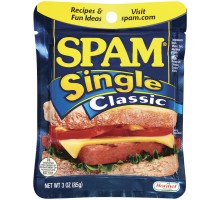 Spam Single Classic Canned Meat 3 Oz Packet