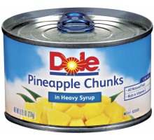 Dole Chunks In Heavy Syrup Pineapple 8.25 Oz Pull-Top Can