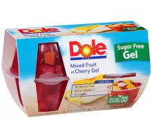 Dole Fruit Bowls In Cherry Gel Sugar Free Mixed Fruit 17.2 Oz Sleeve