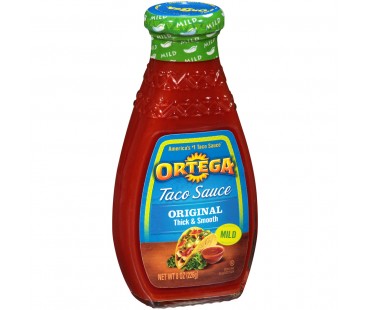 Ortega Original Mild Taco Sauce 8 Oz Glass Bottle