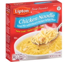 Lipton Soups Soup Secrets Chicken Noodle With Diced Chicken White Meat Soup Mix 4.2 Oz Box