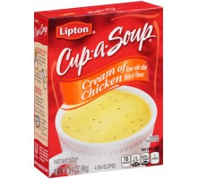Lipton Soups Cream Of Chicken Instant Soup Cup-A-Soup 2.4 Oz Box