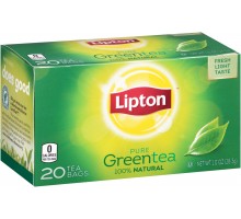 Lipton Beverage Pure Green Tea Bags 1 Oz Box