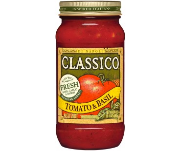 Classico Tomato & Basil Pasta Sauce 24 Oz Jar