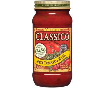 Classico Spicy Tomato & Basil Pasta Sauce 24 Oz Jar