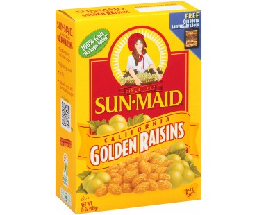 Sun-Maid Golden Raisins 15 Oz Box
