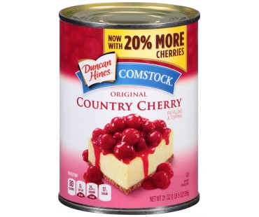 Comstock Original Country Cherry Pie Filling & Topping 21 Oz Can