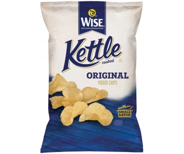 Wise Kettle Cooked Original Potato Chips 6.5 Oz Bag
