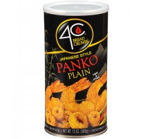 4C Panko Japanese Style Plain Bread Crumbs 13 Oz Canister