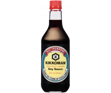 Kikkoman Soy Sauce 20 Fl Oz Glass Bottle