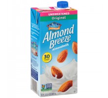 Blue Diamond Almond Breeze Unsweetened Original Almondmilk 32 Fl Oz Carton