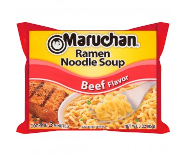 Maruchan Beef Flavor Ramen Noodle Soup 3 Oz Bag