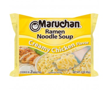 Maruchan Creamy Chicken Flavor Ramen Noodle Soup 3 Oz Bag