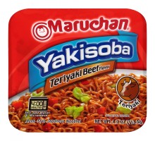 Maruchan Yakisoba Teriyaki Beef Flavor Noodles 4 Oz Microwave Bowl