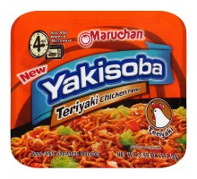 Maruchan Yakisoba Teriyaki Chicken Flavor Noodles 3.98 Oz Microwave Bowl