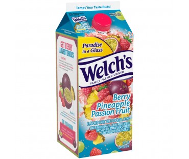 Welch's Berry Pineapple Passion Fruit Juice Cocktail 59 Fl Oz Carton