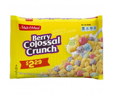 Malt-O-Meal Berry Colossal Crunch Cereal 12.5 Oz Bag