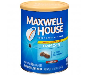 Maxwell House Half Caff Ground Coffee 11 Oz Canister