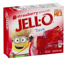 Jell-O Strawberry Gelatin Dessert Mix 6 Oz Box