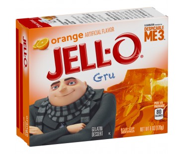 Jell-O Orange Gelatin Dessert Mix 6 Oz Box