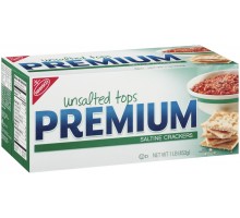 Nabisco Premium Unsalted Tops Saltine Crackers 16 Oz Box