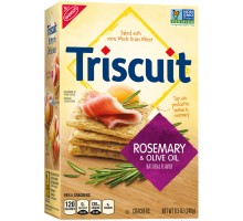 Nabisco Triscuit Baked Whole Grain Wheat Rosemary & Olive Oil Crackers 9 Oz Box