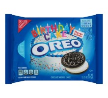 Nabisco Oreo Birthday Cake Flavor Creme Chocolate Sandwich Cookies 15.25 Oz Tray