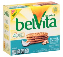 Nabisco Belvita Toasted Coconut Breakfast Biscuits 8.8 Oz Box