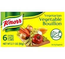 Knorr Vegetarian Vegetable Extra Large Cubes Bouillon 2.1 Oz Box