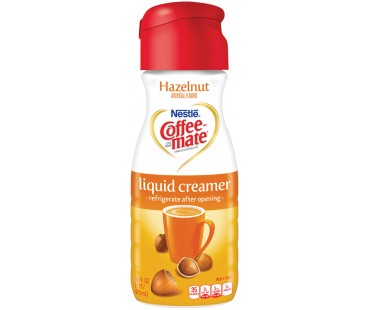 Coffee-Mate Hazelnut Liquid Coffee Creamer 16 Fl Oz Plastic Bottle