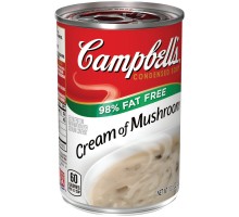 Campbell's 98% Fat Free Condensed Cream Of Mushroom Soup 10.5 Oz Can