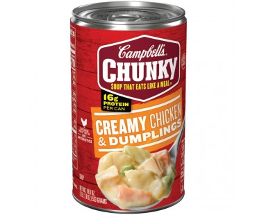 Campbell's Chunky Creamy Chicken & Dumplings Soup 18.8 Oz Can