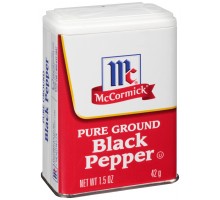 Mccormick Pure Ground Black Pepper 1.5 Oz Can Mccormick Pure Ground Black Pepper 1.5 Oz Can