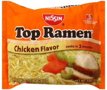 Top Ramen Chicken Flavor Ramen Noodle Soup 3 Oz Pack