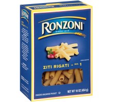 Ronzoni Ziti Rigati 16 Oz Box