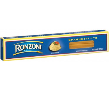 Ronzoni Enriched Macaroni Product Spaghetti 8 Oz Box