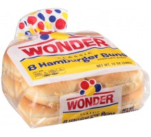 Wonder Classic Hamburger Buns 12 Oz Bag