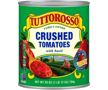 Tuttorosso Crushed With Basil Tomatoes 28 Oz Can