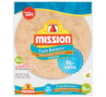 Mission Carb Balance Burrito Whole Wheat Tortillas 20 Oz Bag