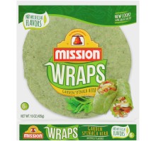 Mission Garden Spinach Herb Wraps 6 Ct Bag
