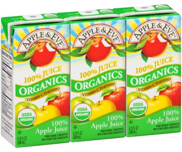 Apple & Eve Organics Apple 100% Juice 20.25 Fl Oz Carton