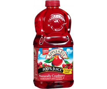 Apple & Eve Naturally Cranberry 100% Juice 64 Fl Oz Plastic Bottle