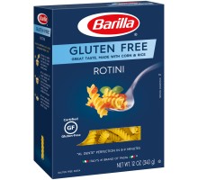 Barilla Gluten Free Rotini Pasta 12 Oz Box Barilla Gluten Free Rotini Pasta 12 Oz Box