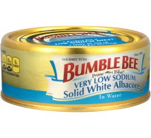 Bumble Bee Gourmet Very Low Sodium Solid White Albacore In Water Tuna 5 Oz Can