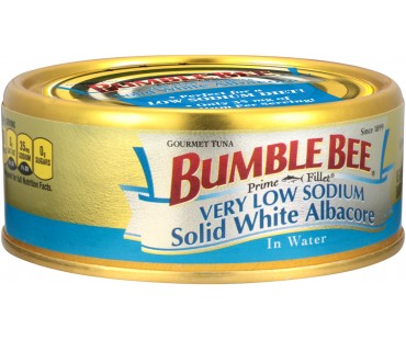 Bumble Bee Gourmet Very Low Sodium Solid White Albacore In Water Tuna 5 Oz Can