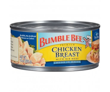 Bumble Bee Chunk With Rib Meat In Water Chicken Breast 10 Oz Can