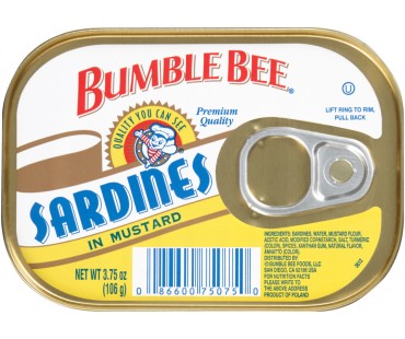 Bumble Bee In Mustard Sardines 3.75 Oz Can