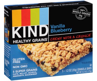 Kind Healthy Grains Vanilla Blueberry Granola Bars 6.2 Oz Box